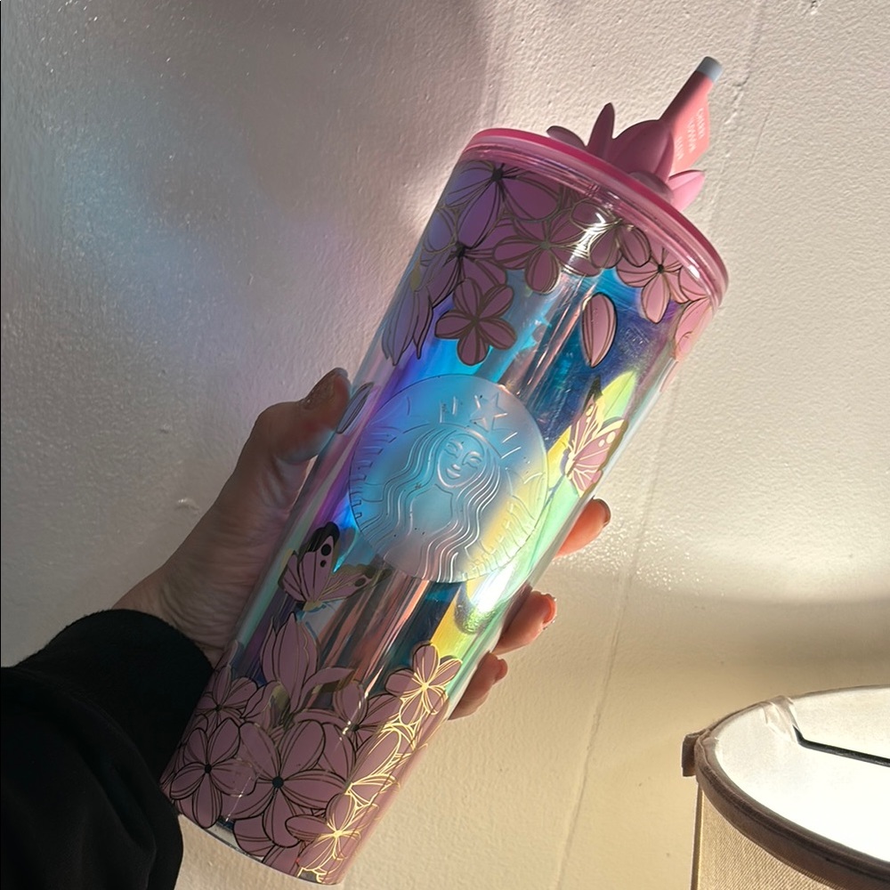 Starbucks Pink Floral Tumbler